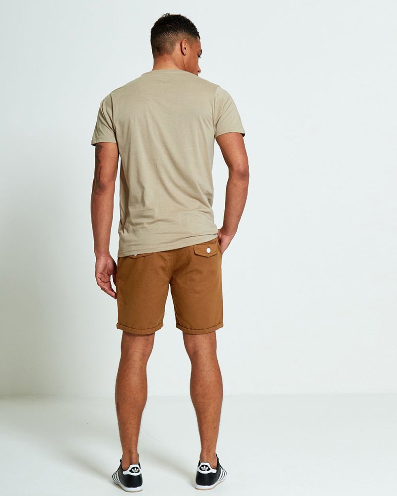 BEIGE ZIP POCKET T SHIRT - Image 6
