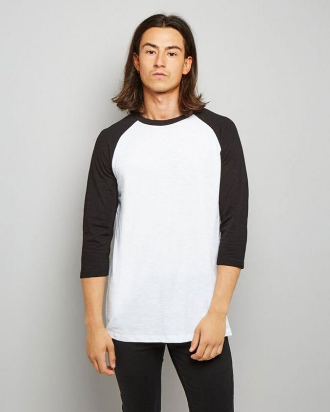 Black 3-4 Raglan Sleeve Top