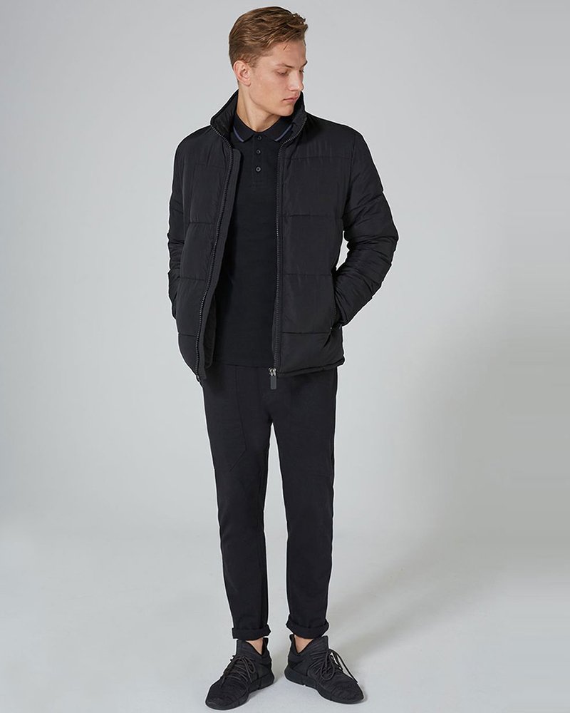 Black Muscle Fit Polo - Image 3