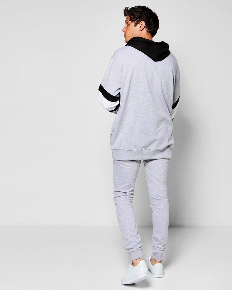 Colour Block Hooded Tracksuit - Image 2