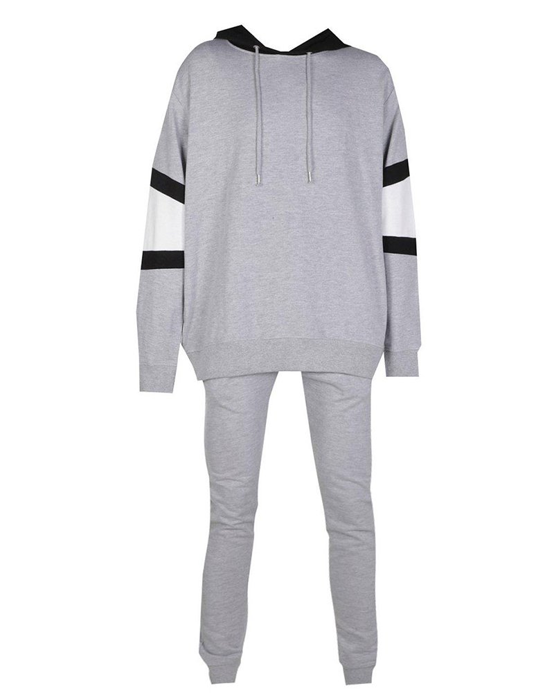 Colour Block Hooded Tracksuit - Image 3