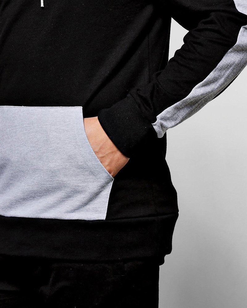 Fabric Block Hooded Skinny Fit Tracksuit - Image 4