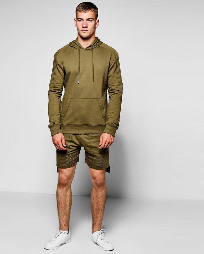 Hooded-Biker-Short-Tracksuit
