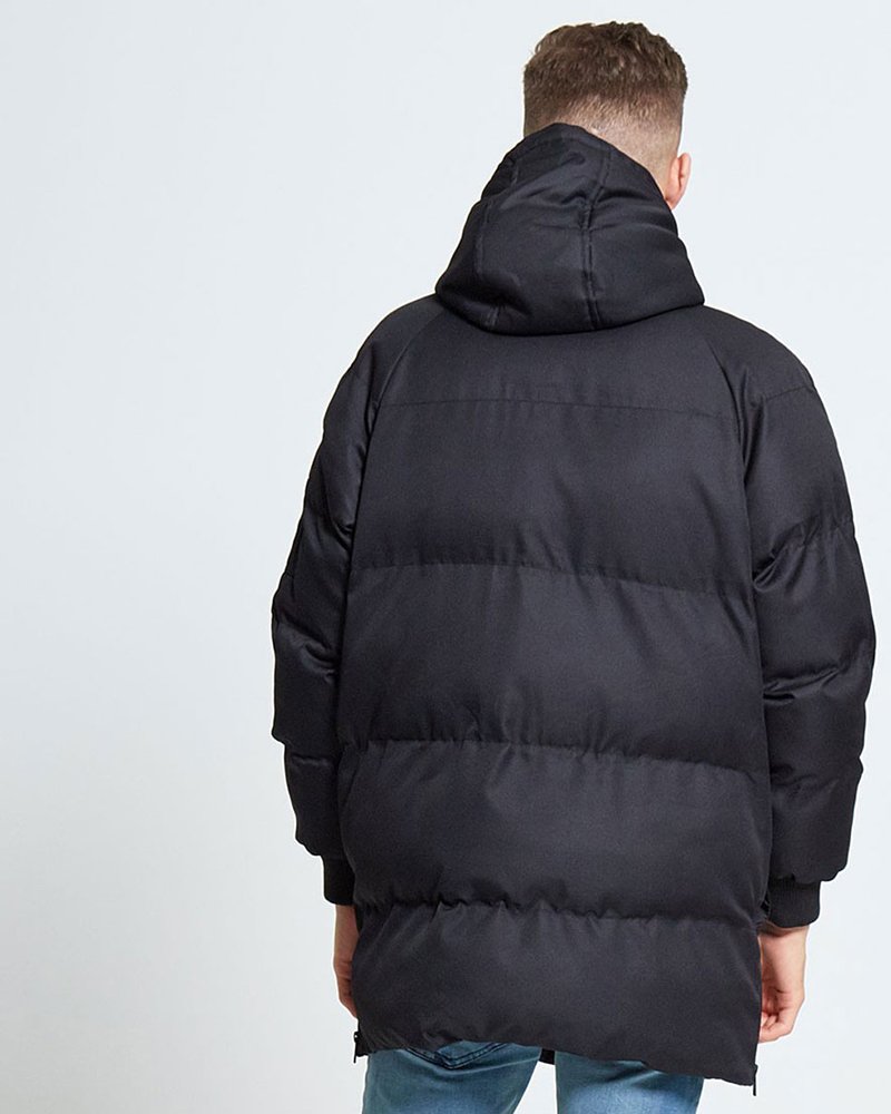 BLACK QUILTED COAT - Image 2