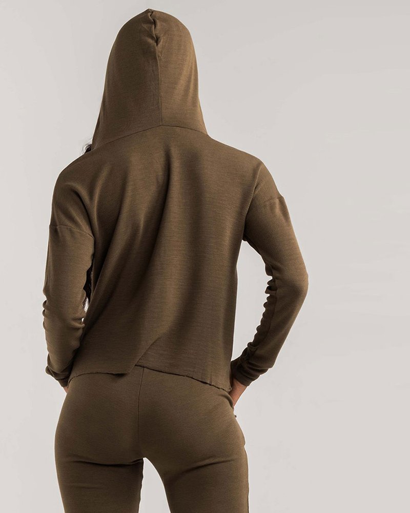 BOLD AMBITION LACE UP HOODIE - Image 2