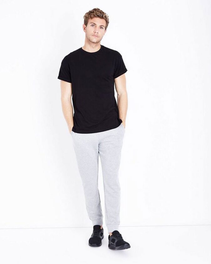 Black-Cotton-Short-Sleeve-T-Shirt