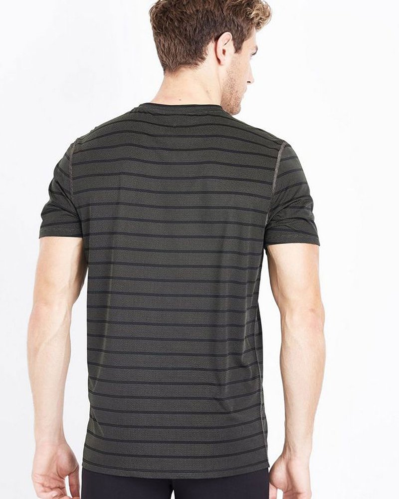 Black Stripe Sports T-Shirt - Image 2