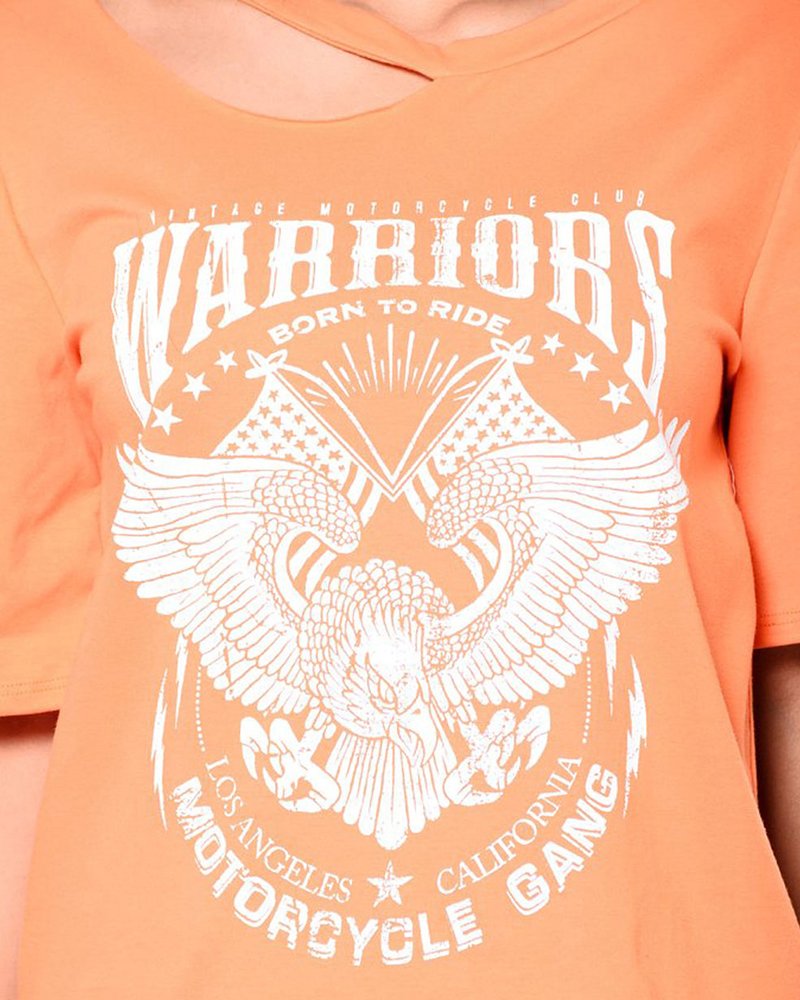 Born-To-Ride-Tee---Orange - Image 8