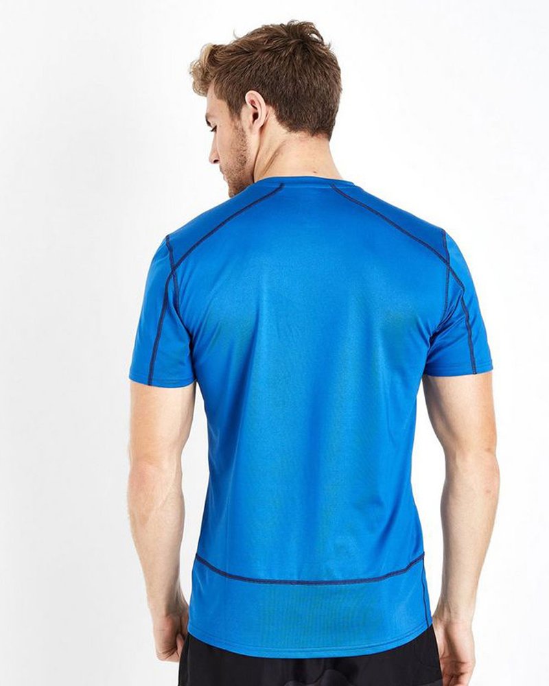 Bright Blue Stretch Sports T-Shirt - Image 2