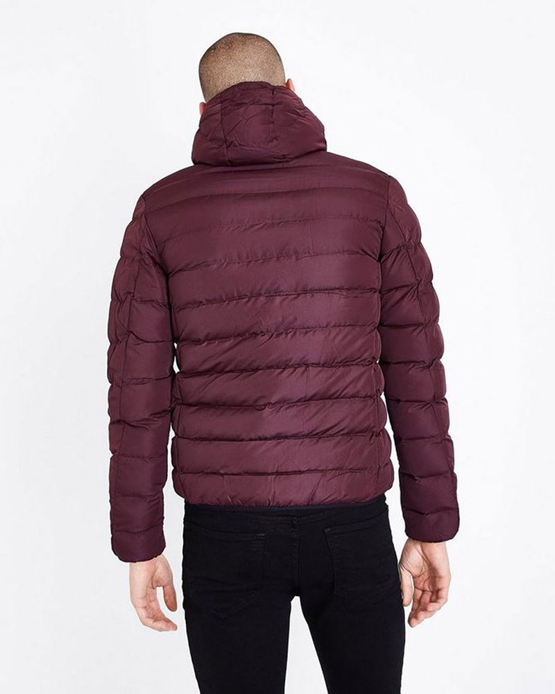 Burgundy Puffer Jacket - Image 2