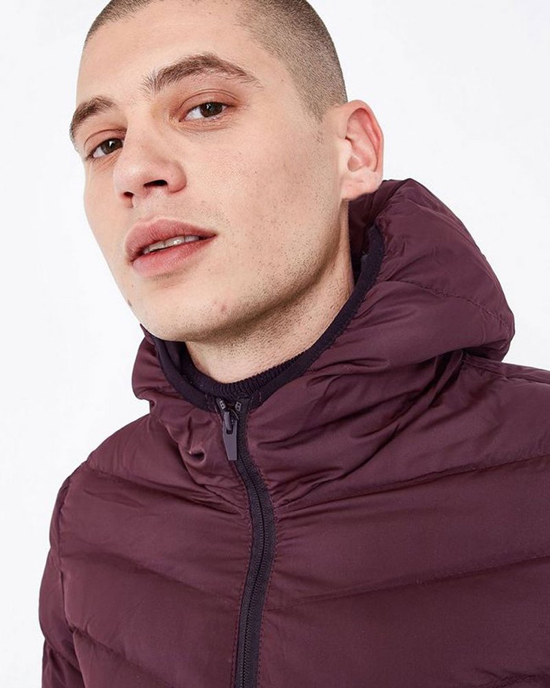 Burgundy Puffer Jacket - Image 5