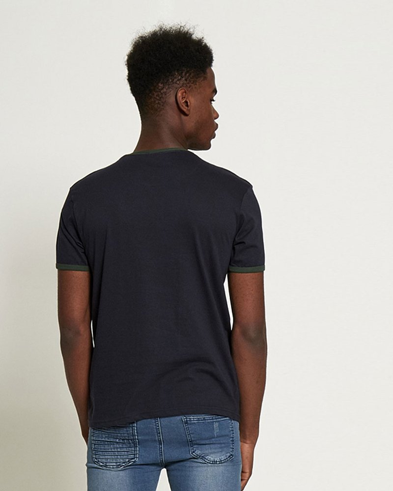 CONTRASTING COLLAR T-SHIRT - Image 5