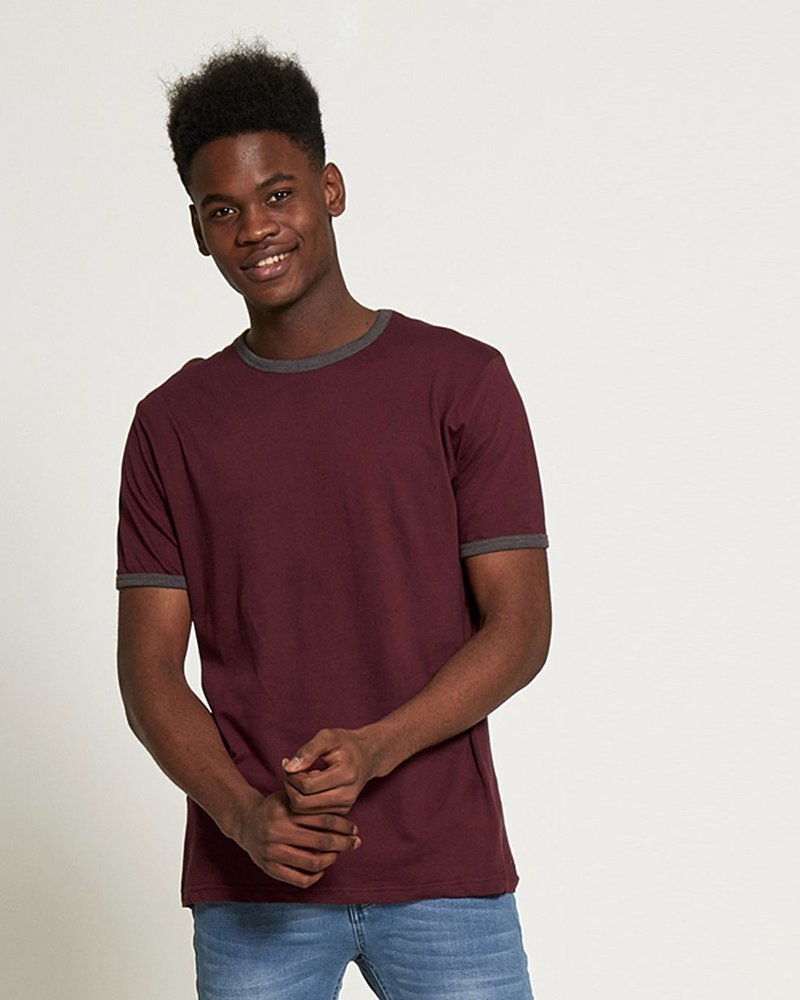 CONTRASTING COLLAR T-SHIRT - Image 2