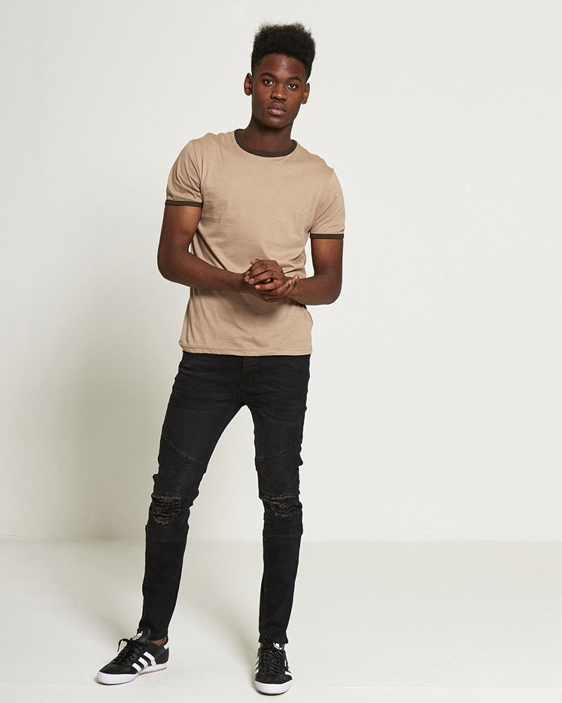 CONTRASTING COLLAR T-SHIRT - Image 6