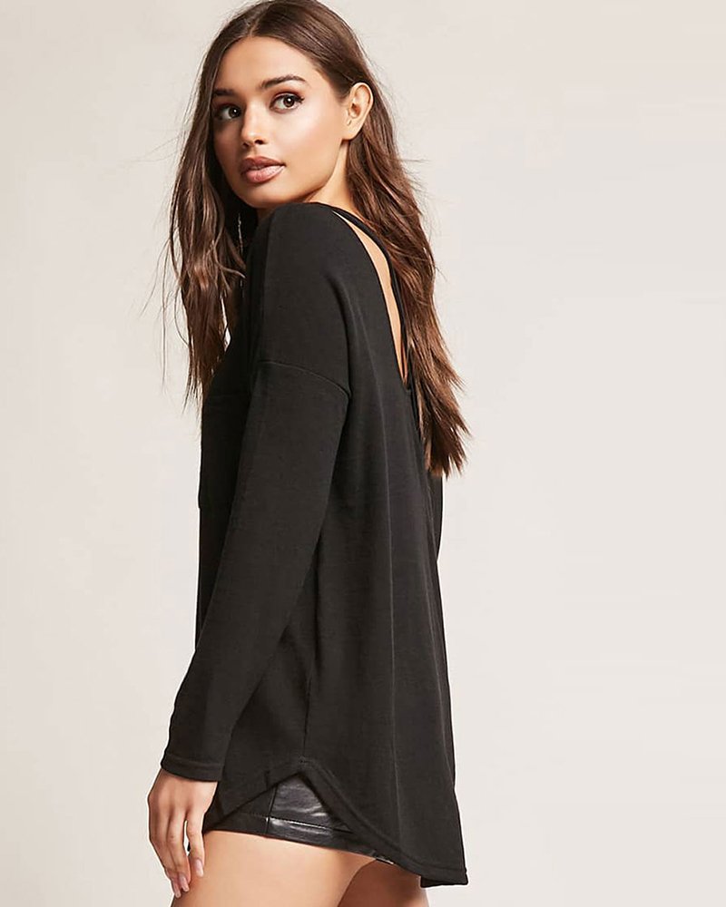 Caged Knit Pocket Pullover - Image 3