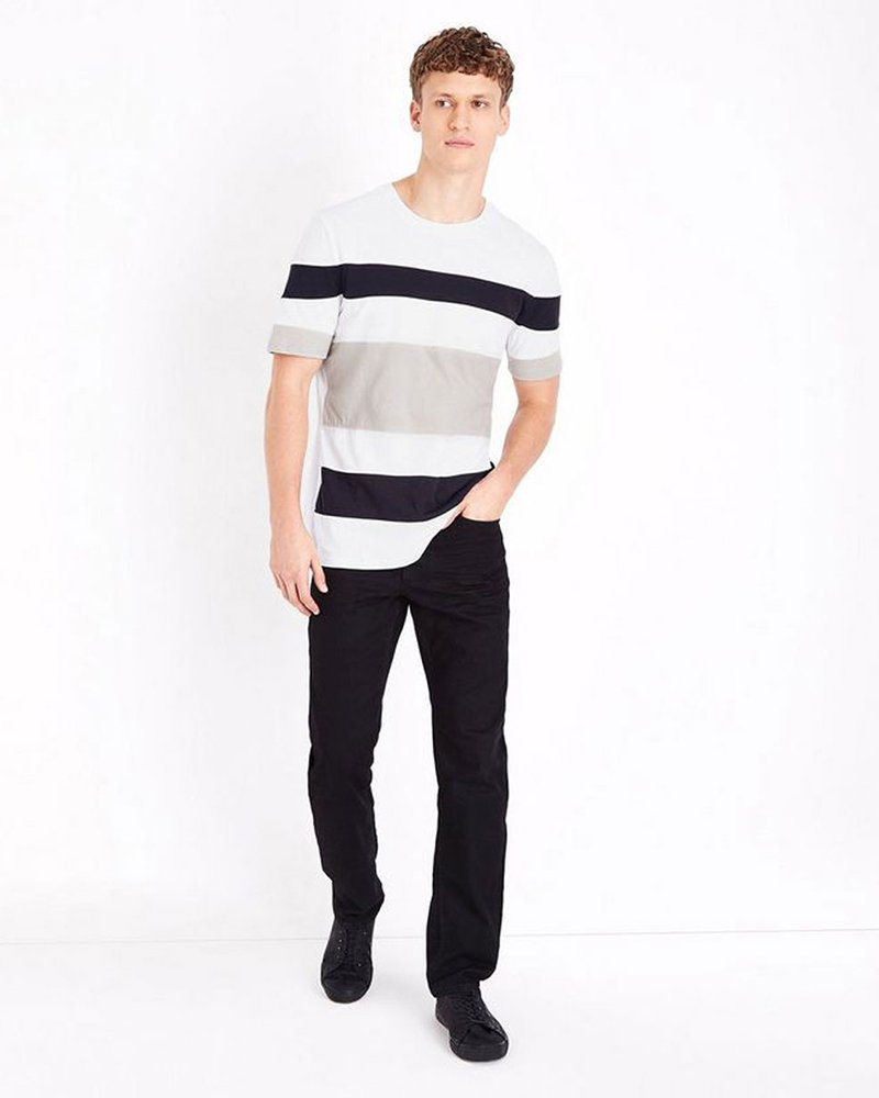 Camel Block Stripe T-Shirt - Image 3