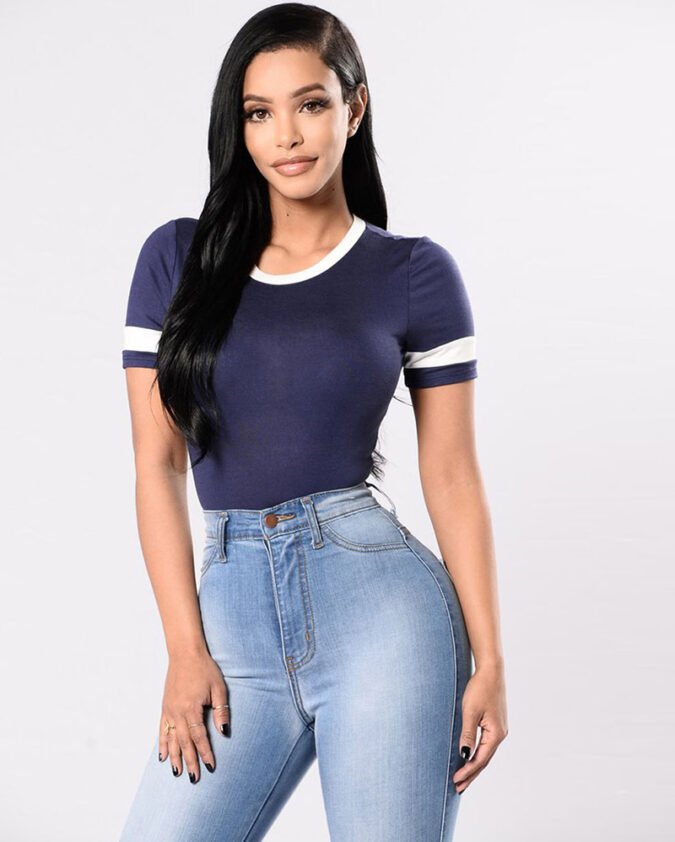 Classic-Girl-Bodysuit---NavyIvory-R1-16119
