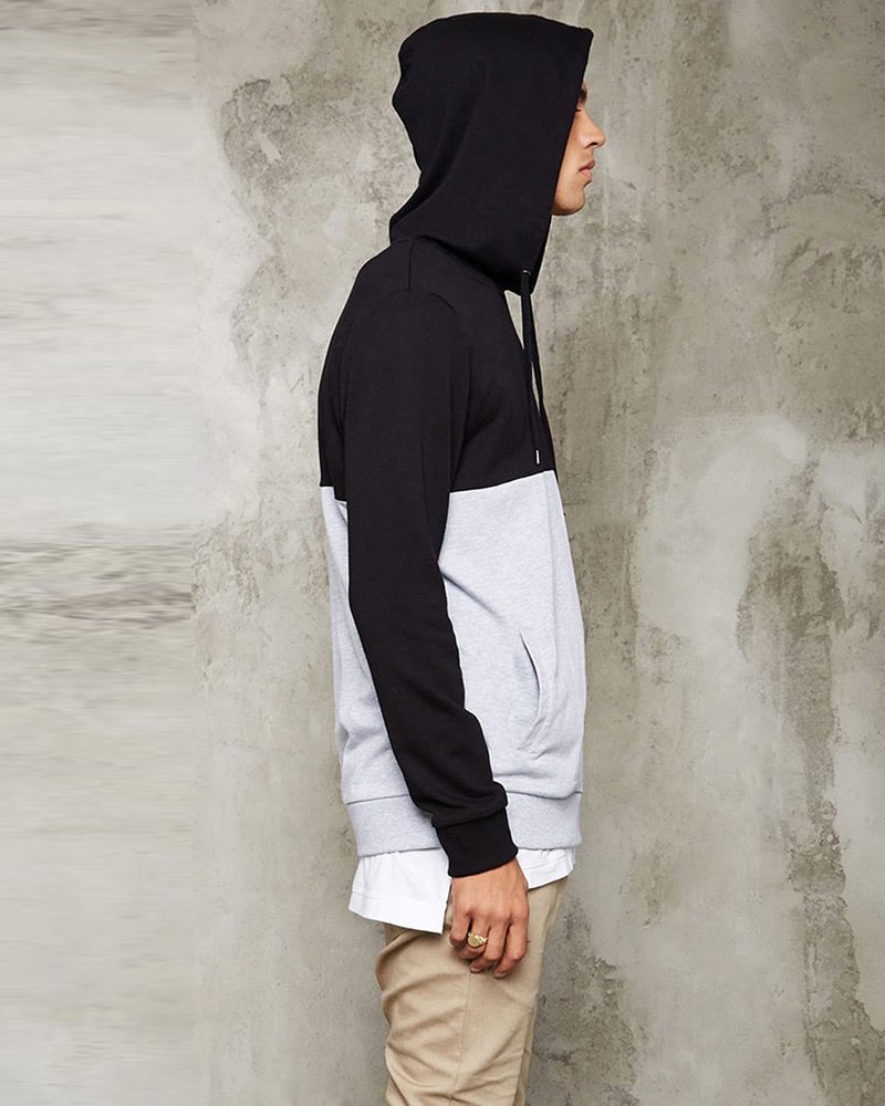 Colorblock Heathered Hoodie - Image 4