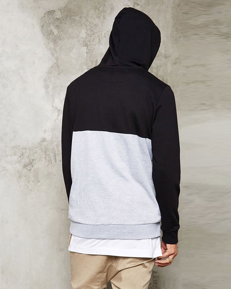 Colorblock Heathered Hoodie - Image 2