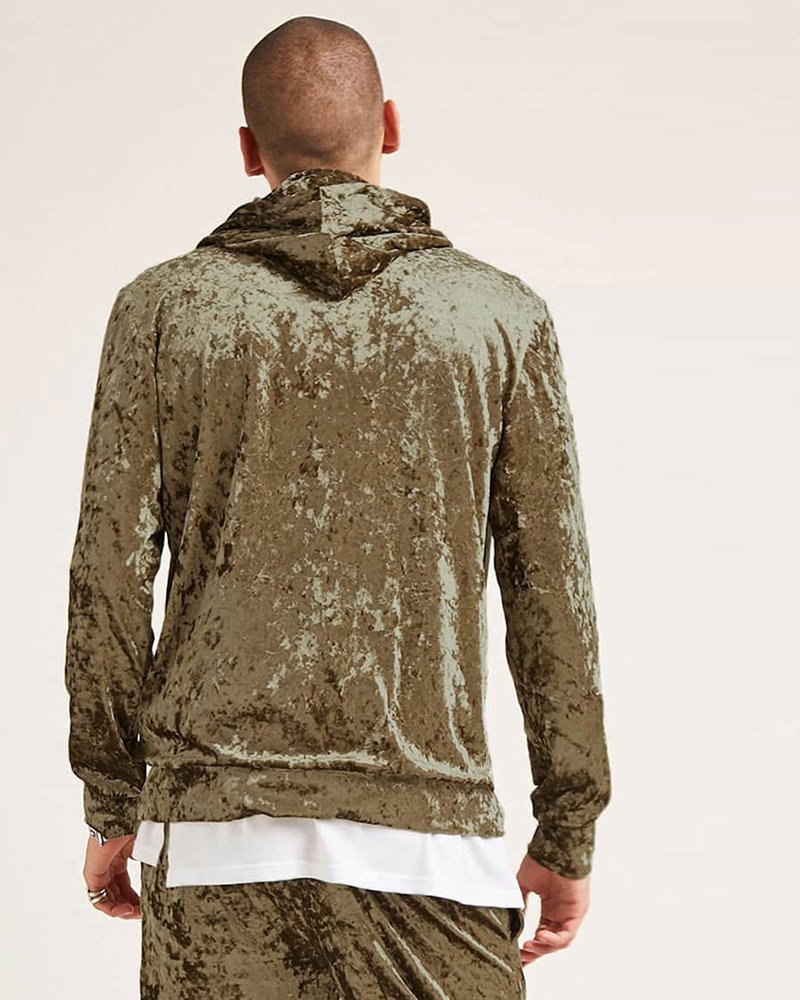 Crushed Velvet Hoodie - Image 2