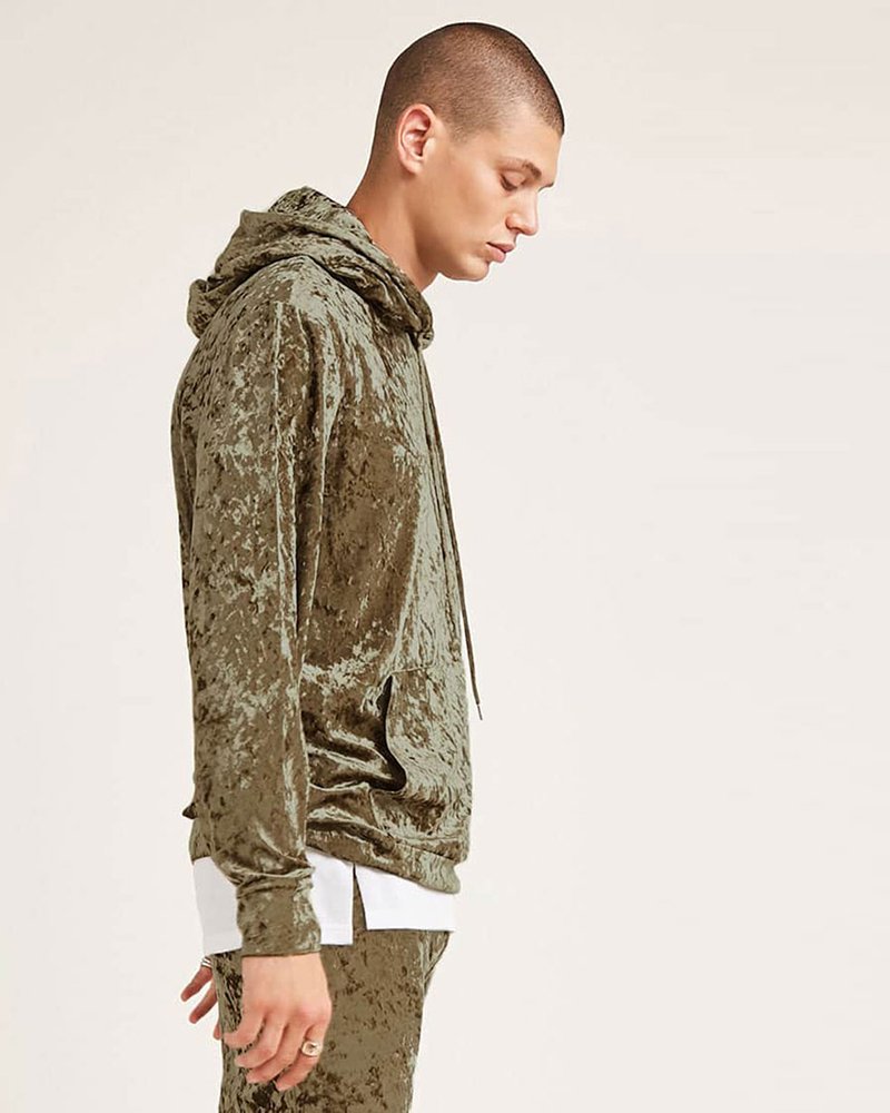 Crushed Velvet Hoodie - Image 3