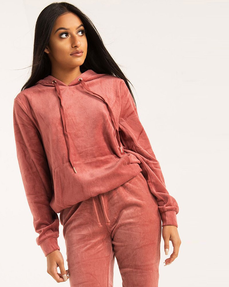 DID IT AGAIN VELOUR TRACK HOODIE - Image 3