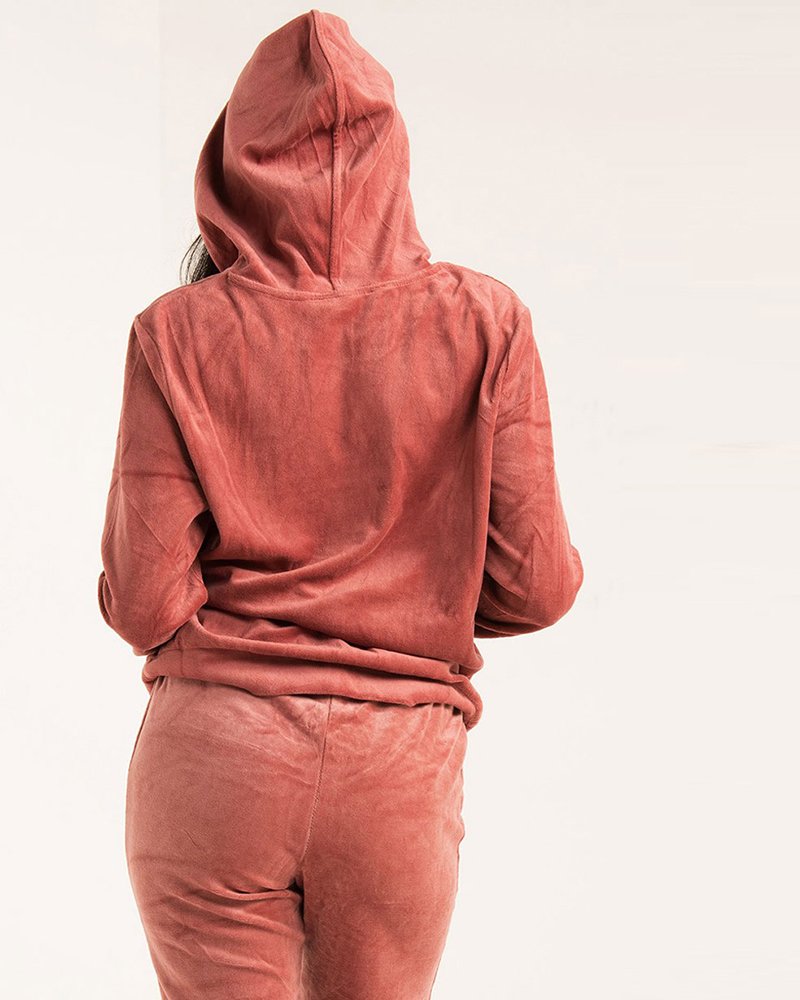 DID IT AGAIN VELOUR TRACK HOODIE - Image 2