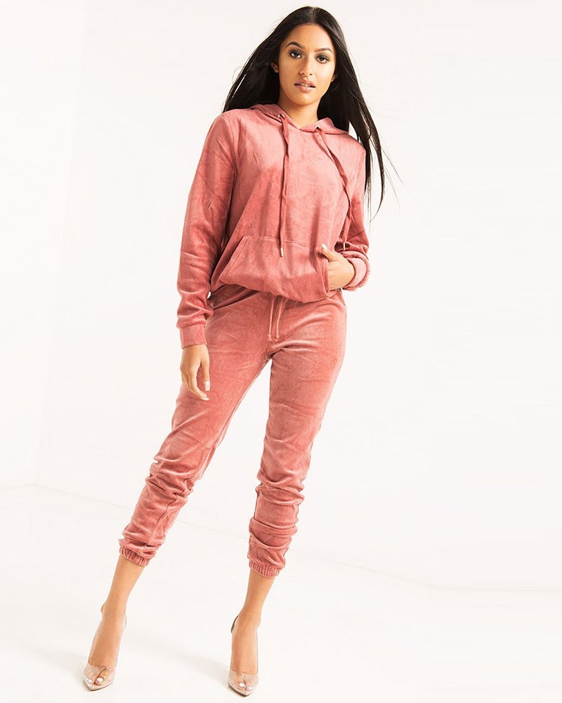 DID IT AGAIN VELOUR TRACK HOODIE - Image 5