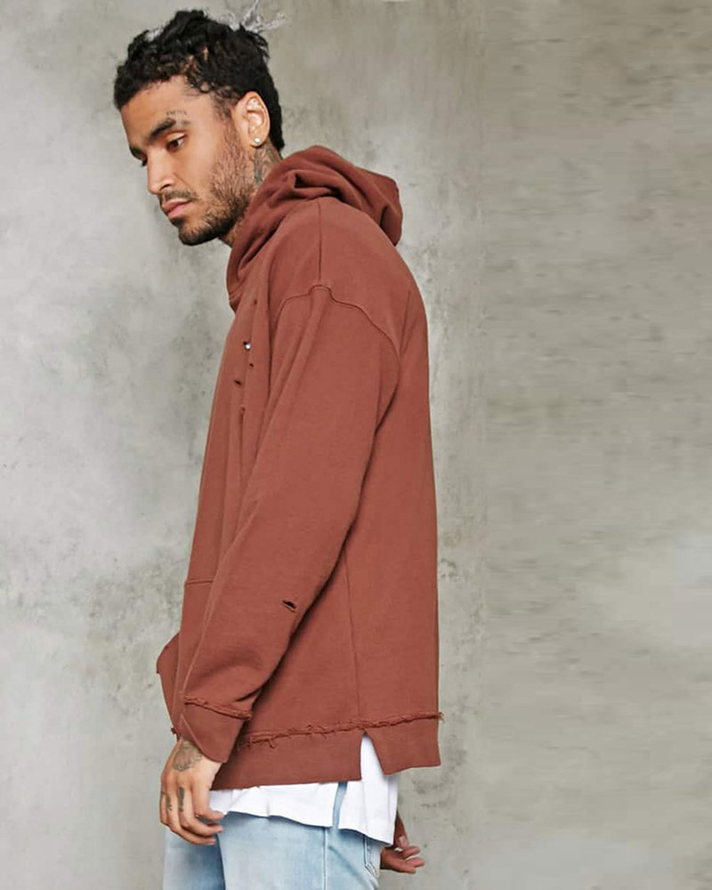Distressed Terry Hoodie - Image 2