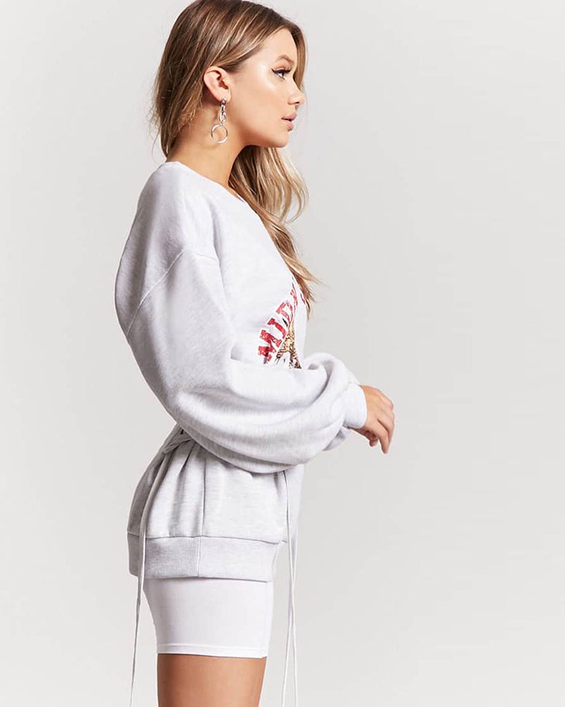 Eagle Graphic Corset Inspired Sweatshirt - Image 3