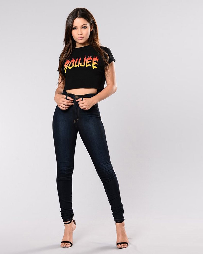 Flames Tee Black - Image 4