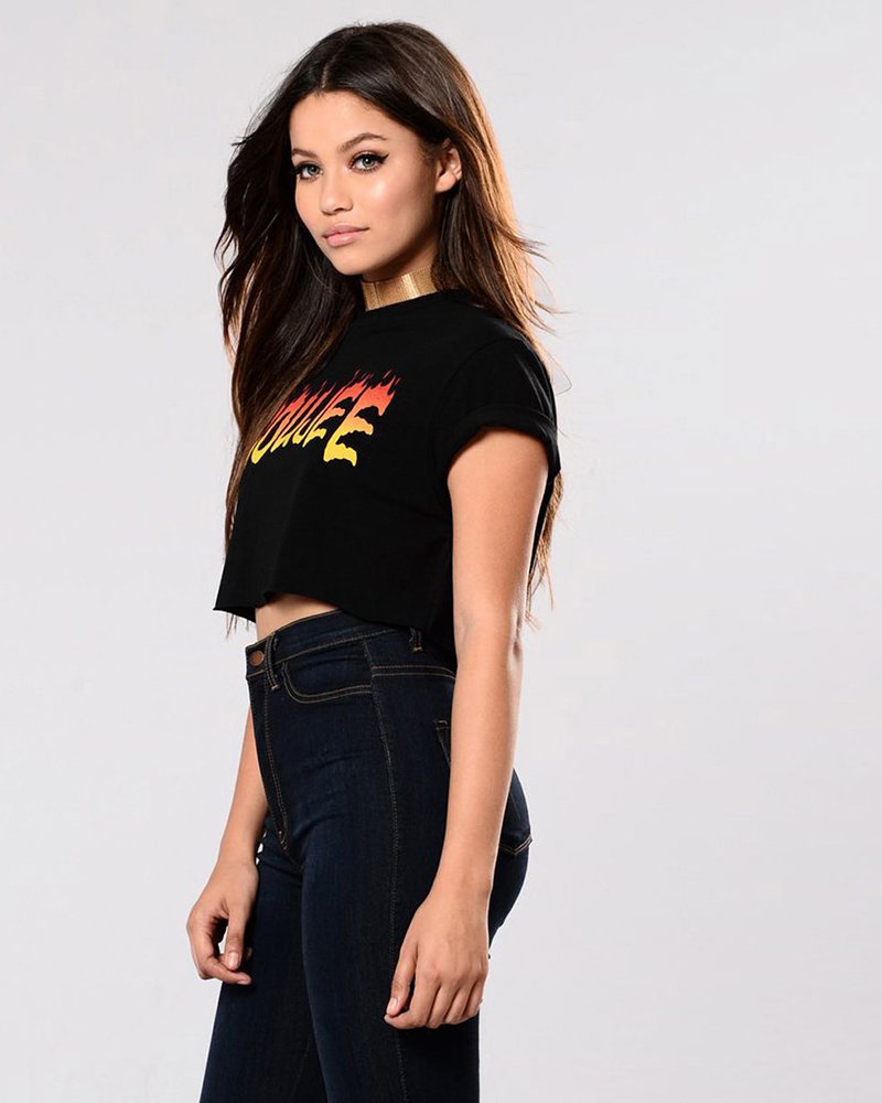 Flames Tee Black - Image 3