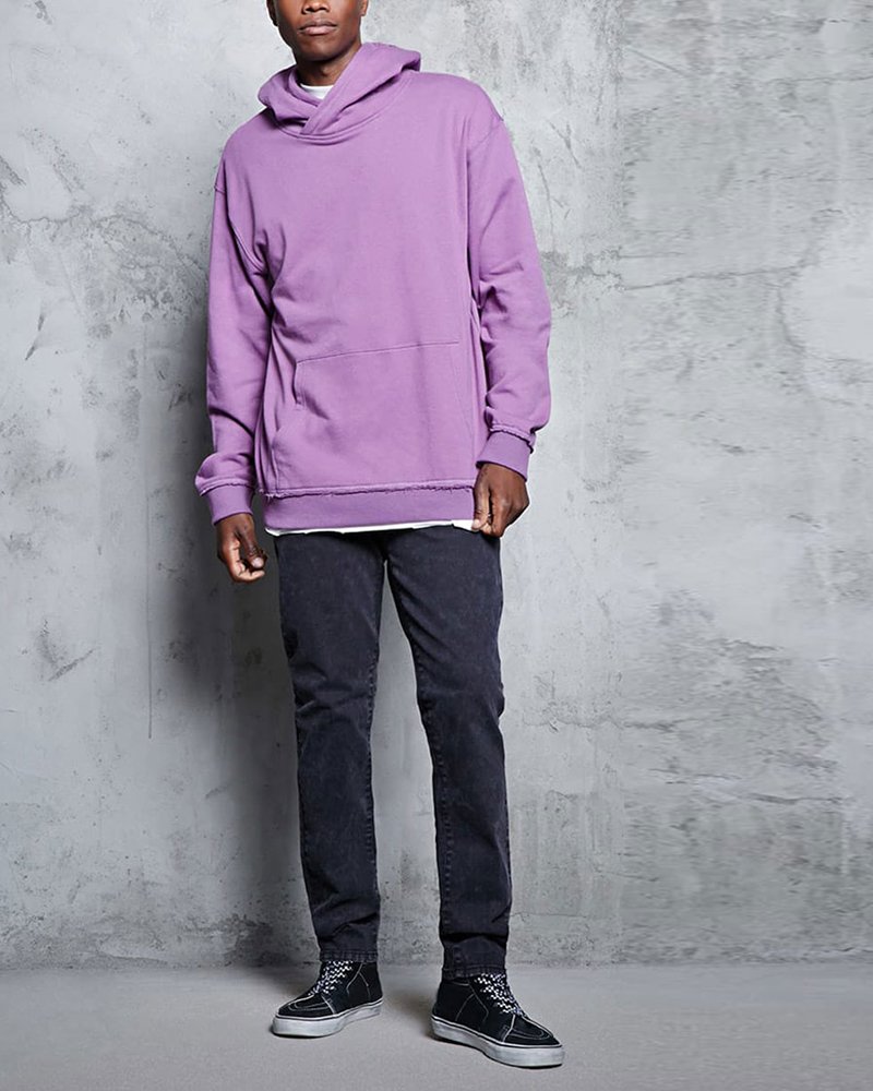French Terry Crossover Hoodie - Image 3
