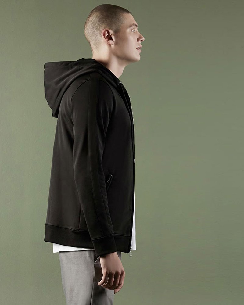 Hooded Zip Front Track Jacket - Image 3
