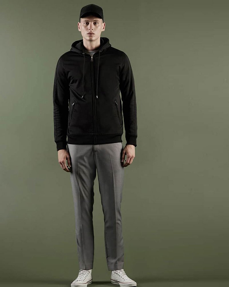 Hooded Zip Front Track Jacket - Image 4