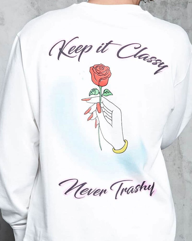 Keep It Classy Graphic Sweatshirt - Image 5