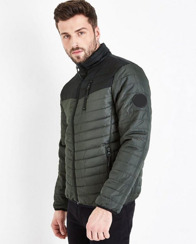 Khaki-Contrast-Front-Puffer-Jacket-R1-9661