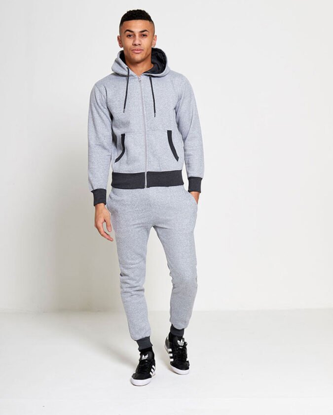 Mens-Marl-Fleece-Zip-Through-Tracksuit-R1-19053