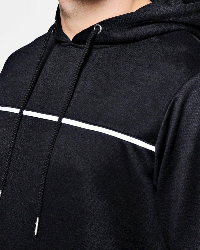 Over The Head Hooded Tracksuit With Piping - Image 4