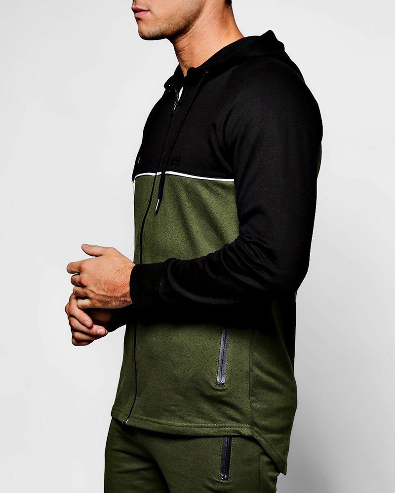 Skinny Fit Cut & Sew Tracksuit - Image 4