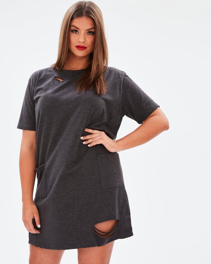curve-grey-distressed-tshirt-dress-R1-16116