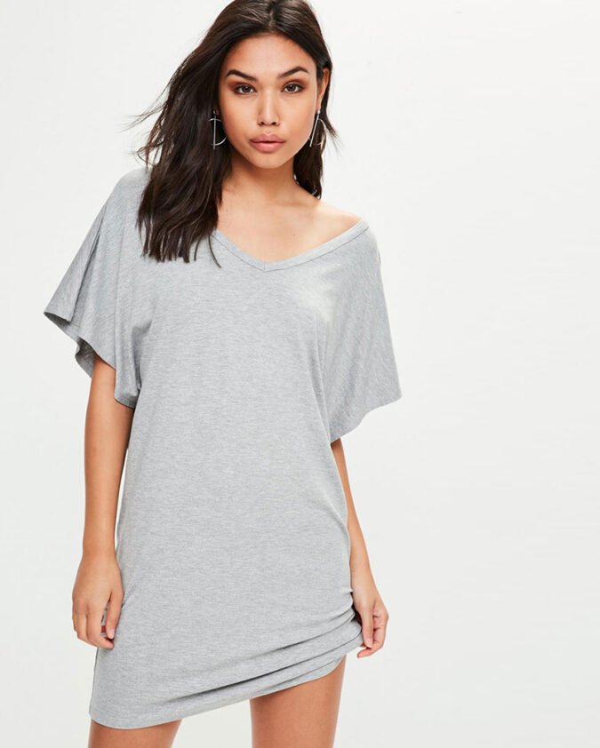 grey-oversized-v-neck-t-shirt-dress-R1-16100