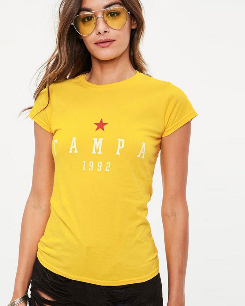 yellow tampa slogan tshirt - Image 3